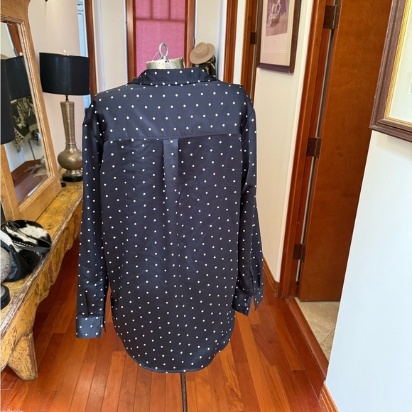 GAP Black and White Polka Dot Shirt M - Picture 2 of 4